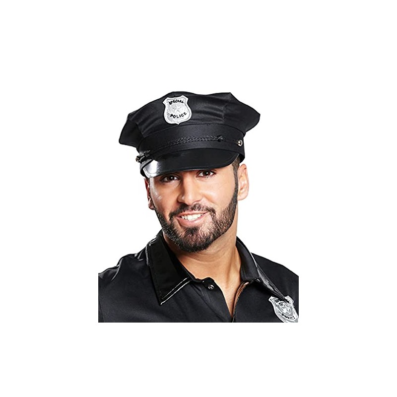 Police cap – Black, 57, Black