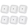 FixurCell 6-Pcs Plug-in LED Night Lights Lamp Dusk to Dawn