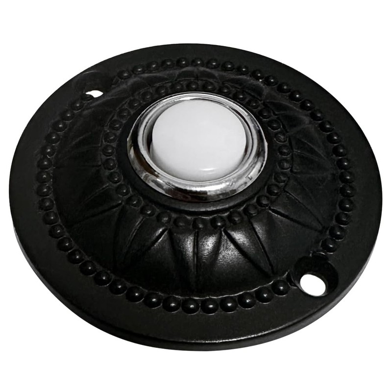 WESUA Wired Iron Classic LED Lighted Doorbell Push Button Switch