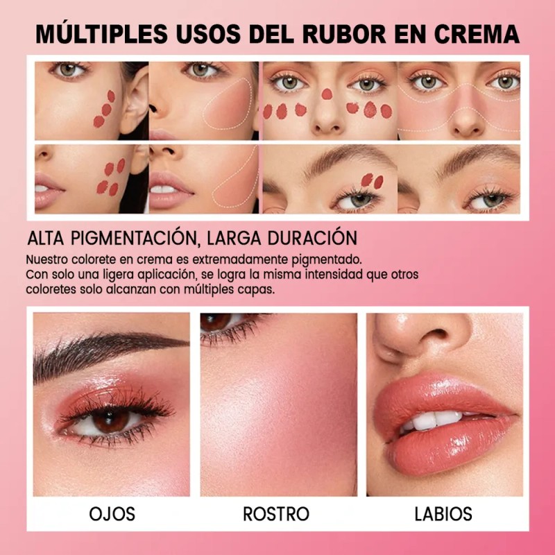 Rubor En Crema Ayvanna Rêver Honey Glow-Up 2 En 1