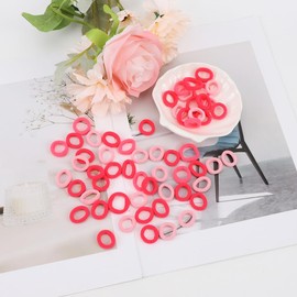 Bulk Hair Ties One Set Hair Scrunchies for Women Girls Elastics Ponytail Holder Bobbles Soft Scrunchies for Women Hair Bands Hair Ties Pink, 1 Pack