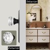 ToPToToo Glass Dummy Door Knobs Interior, Single-Side Crystal Dummy Door