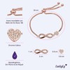 LuckyLy Pulseras Mujer con Dijes de Corazón e Infinito, Brazalete