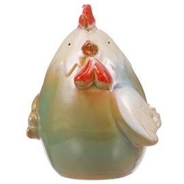 DECHOUS IMIKEYA Hucha de cerámica de pollo y cerdito, para ahorrar dinero, tarro decorativo de escritorio para niños, de cumpleaños, decoración del hogar