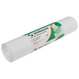 DEISS FIRST PLUS LDPE, 1A Material, 80 L, White, 50 Pcs/Roll