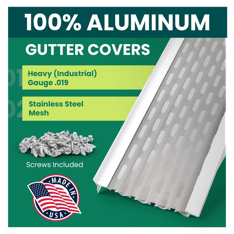 LEAF4GO DIY 5" Gutter Covers System for Leaf Protection Featuring