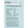 pripa - Etikett 99,1 x 67,7 mm - 8 Stueck