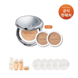 Sulwhasoo 설화수 (공통)퍼펙팅 쿠션 에어리 트리플 15g x 3 (본품1개+리필2개) SPF50 Sulwhasoo Perfecting Cushion Airy Triple 15g x 3 (1 main product + 2 refills) SPF50