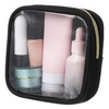 PACKOVE Mini Clear Makeup Bag with Zipper Closure Compact Travel