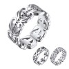Bestyle Stainless Steel 8mm Wide Celtic Knot Eternity Wedding Engagement