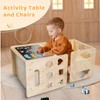Montessori Weaning Table and Chair Set, Wooden Toddler Table and