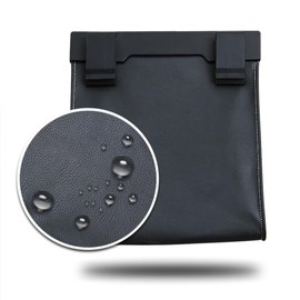Bolsa de Basura Diseño Compacto Negro de Cuero Plegable para Coche para Mantener el Automóvil Limpio y Ordenado