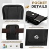 Zhengmy 2 Pcs Portable Lock Metal Pocket with Case Black