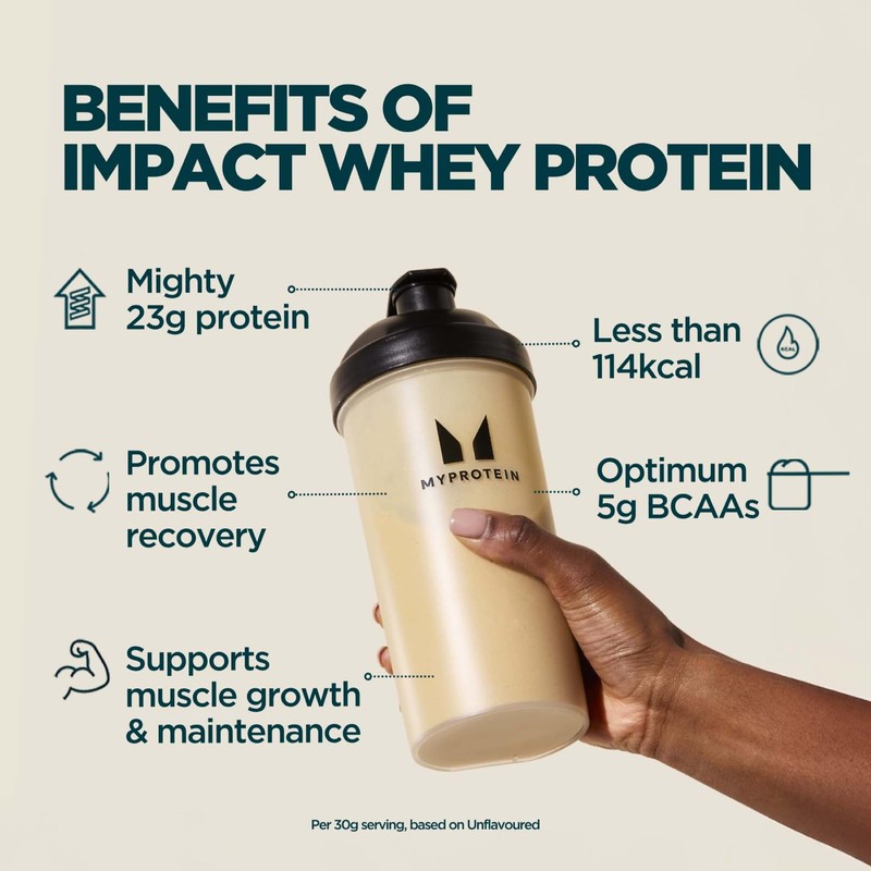 Myprotein Impact Whey Protein Powder | Unflavoured - 30 Servings