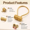 2-Pack Magnetic Curtain Tiebacks, Curtain Clip Cord Buckle