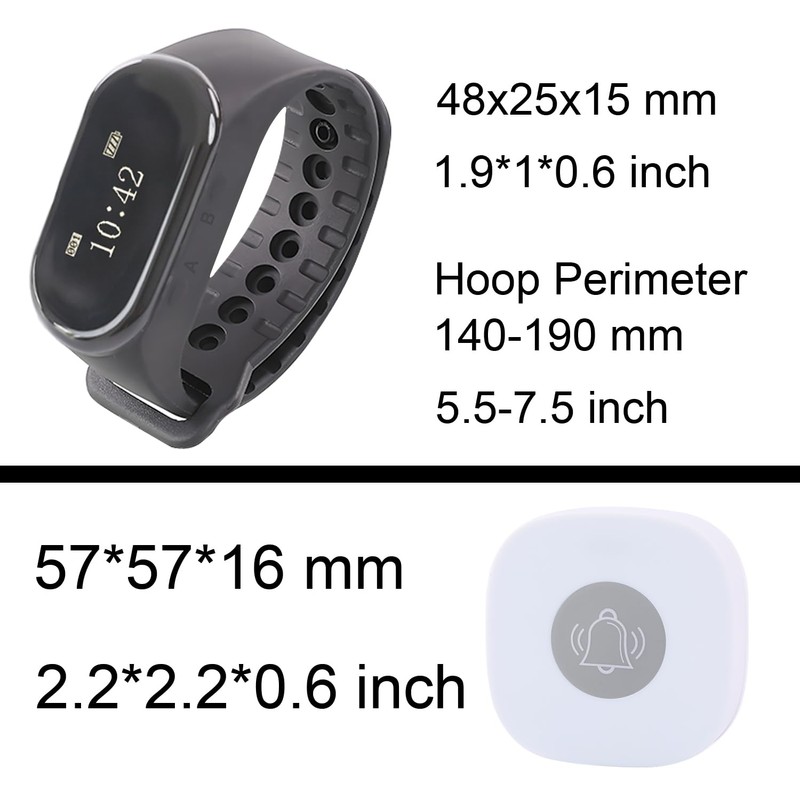 LOUKIENE Wireless Calling System, 1 Wirst Watch Receiver 10 Call