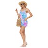 RAISEVERN Womens Romper Summer Casual Cute Short Jumpsuit Hawaiian Tropical