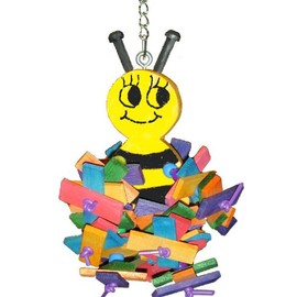 Super Bird Creations SB391 10 by 4-1/2-Inch Small Buzbee Bird Toy, Medium