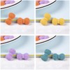 100 Pieces Small Heart Star Flower Bowtie Round Shaped Plastic
