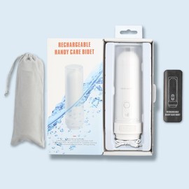 Portable Electric Bidet, 1 Count RechargeableHandheld Bidet Sprayer with 3 Spray ModesWaterproof Bidet for Home Bathroom Travel - Colour: Brown And White