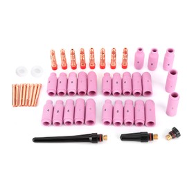 46Pcs Welding Nozzle TIG Contact Welder Nozzle for Torch 17/18/26 Repairing Tool
