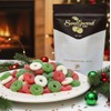 SweetGourmet Gummy Christmas Wreath Candy, 1 Pound Bag, Cherry, Strawberry-Banana
