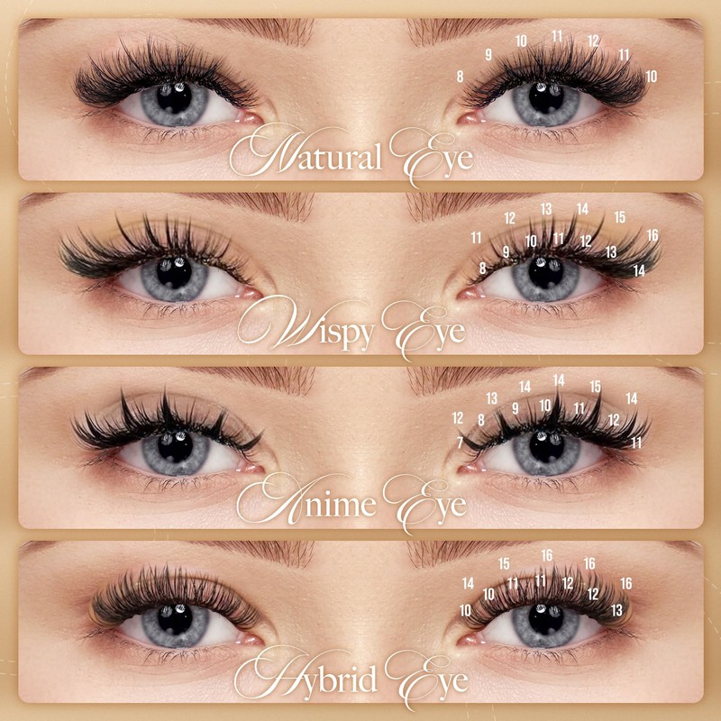LASHVIEW Eyelash Extensions, C Curl 8-15mm Mixed 0.15 Classic Lashes,