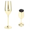 200ml Goblet Stainless Steel Champagne Glass Drinking Cup for Bar/Party