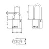 Kyoei Industries ABLOY Classic Padlock PADLOCK PL320C/50