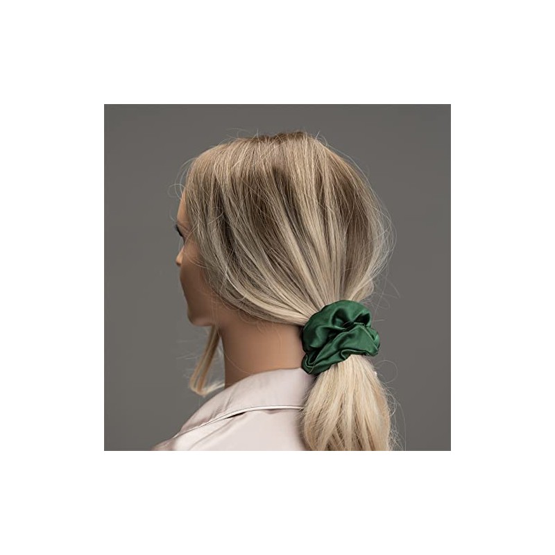 Silmer Paquete de 3 coleteros de seda para cabello grueso,