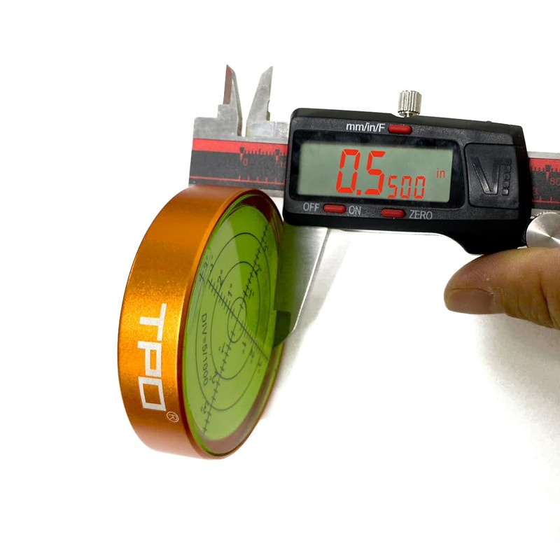 2.5X0.55 Inch Horizontal Bubble Level Precision Bulls-eye Circular Bubble Level（