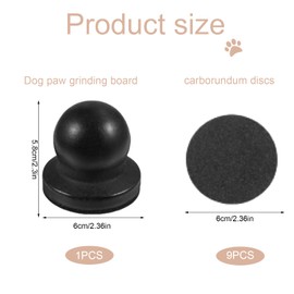 louuuou Dog Nail File, Dog Nail Scratchboard with 9Pcs Replaceable Filing Disc for Grooming Dogs Nails File Trimmer Smoothing Pet Gifts, Ensures Smooth Nails for Dogs and Cats