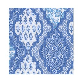 Caspari Provencale Cotton Blue Luncheon Napkins - 20 Luncheon Napkins per Pack