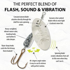 Panther Martin PMMN_6_U Teardrop Nature Series Spinners Fishing Lure - Minnow - 6 (1/4 oz)