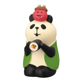 Decole ZFK-90664K Ehomaki Panda, Approx. 1.0 x 1.2 x 1.9 inches (25 x 30 x 48 mm)