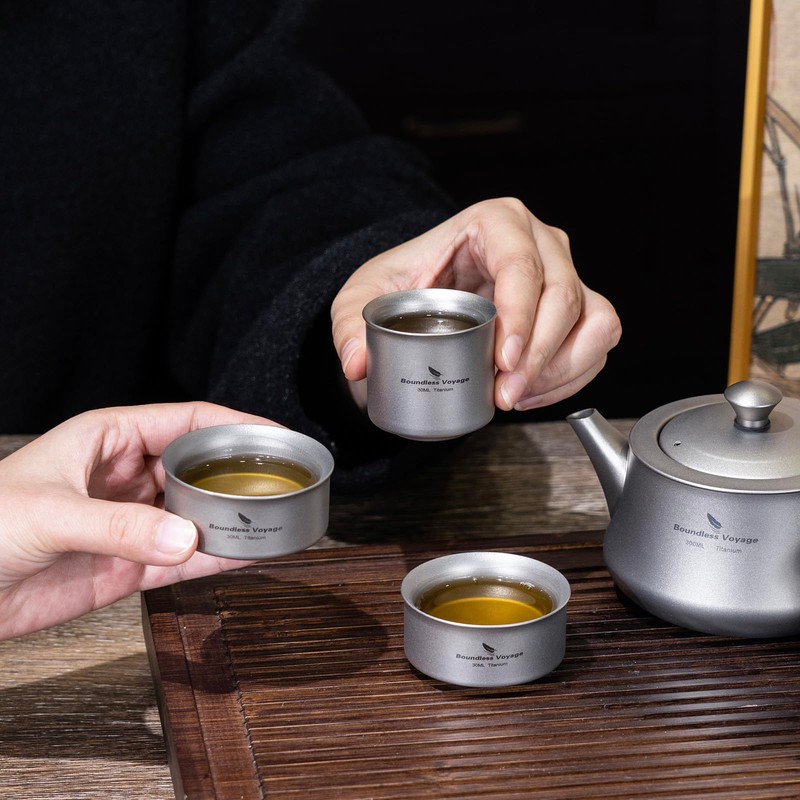 Boundless Voyage 300ml Titanium Kettle Portable Kung Fu Tea Set