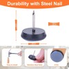 VABNEER 30 mm Furniture Glides with Nails, 16 Pieces PTFE