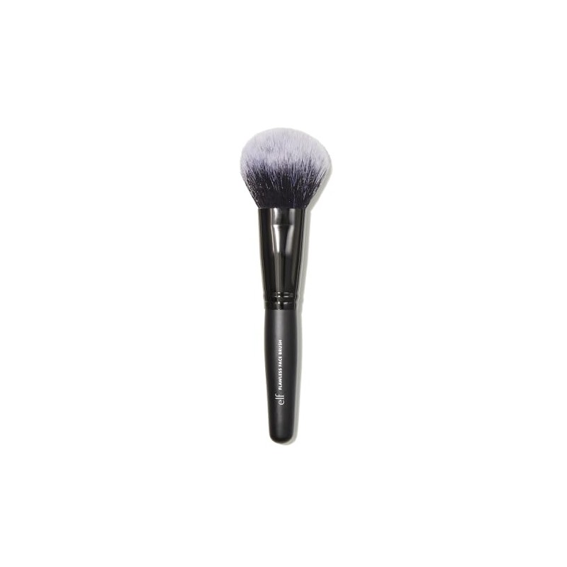 E.l.f. cosmetics Brocha para rostro perfecto, Negro/Blanco