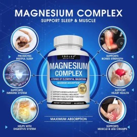 Suplemento Complejo Magnesio 1000mg Formas Cápsulas
