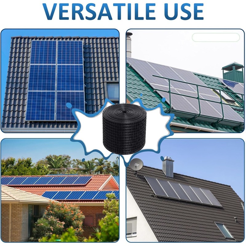 8in X 100ft Solar Panel Bird Guard 1/2 Inch Wire