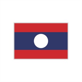 Womaha 30 Sheets Temporary Laos Flag Tattoos for Kids Adults Fans Fake Face Tattoo Stickers