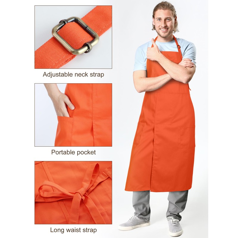 Breathffy 2 Pcs Pottery Aprons Split Leg Adjustable Ceramics Apron