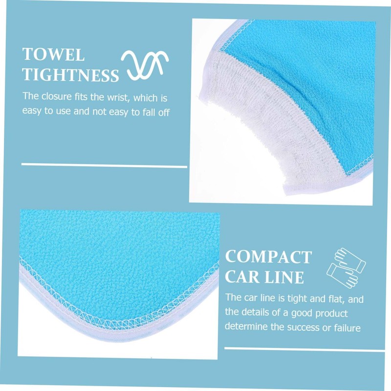 FOMIYES Body Scrub Towel 4 Pcs in Fiber Illuminate for