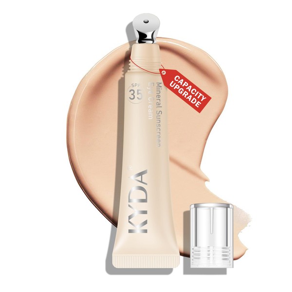 KYDA Mineral Sunscreen Eye Cream, 3-in-1 Anti-Aging Eye Cream, SPF
