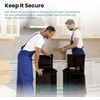 UK SUPPLIES LIMITED 3 Rolls, Black Mini Stretch Shrink Wrap
