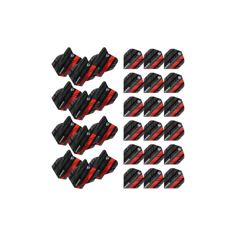 WINMAU Rhino Stripe Design Dart Flights - 10 sets per