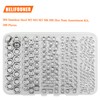 HELIFOUNER 200 Pieces 5 Sizes Metric Hex Nuts Assortment Kit,