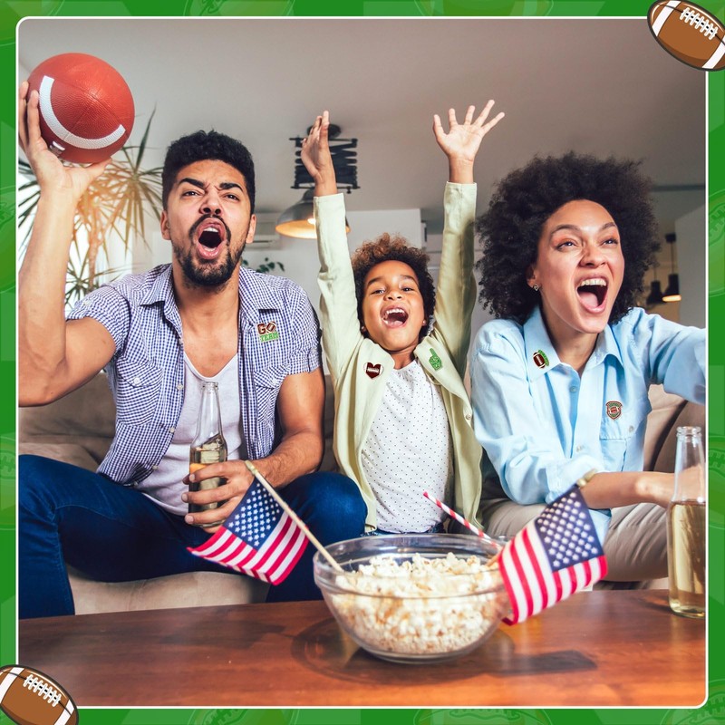 DTOFOOT 36PCS Football Enamel Pins Bulk Sports Lapel Pins Football