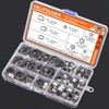 HELIFOUNER 90 Pieces 1/4"-15/16" 304 Stainless Steel Single Ear Hose