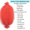 8 Packs Springy Afro Twist Hair Red Marley Twist Braiding